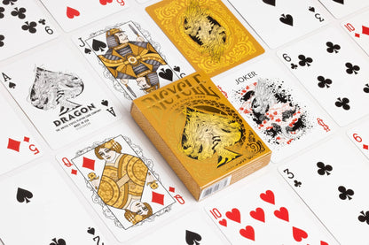 Bicycle Dragon Playing Cards - Gold