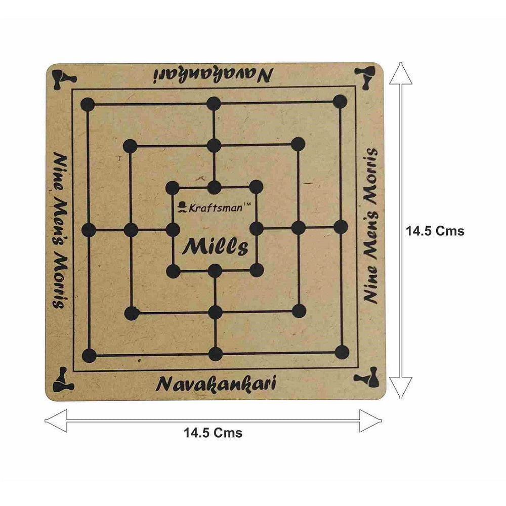 Nine Men's Morris | Navakankari | Mills Travel Board Game