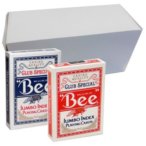 Brick of 12 Bee Jumbo Index 6 Red & 6 Blue Decks