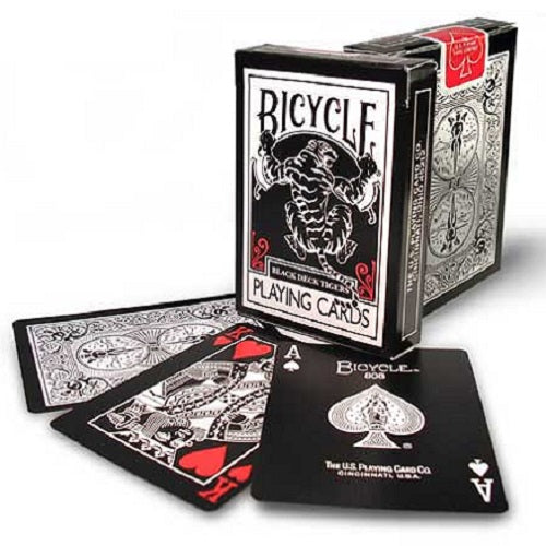 Bicycle Black Tiger RED Pips Deck – Miles Retail